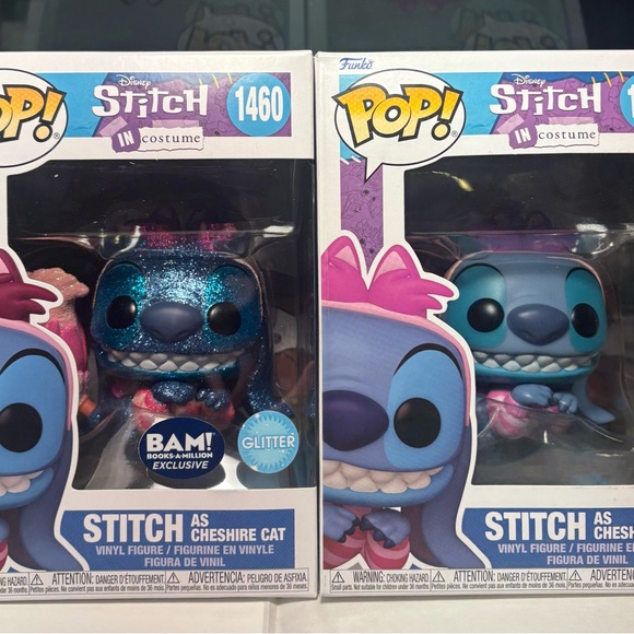 Disney and Funko together stitch as Cheshire cat this is a set of two versions - Picture 10 of 11